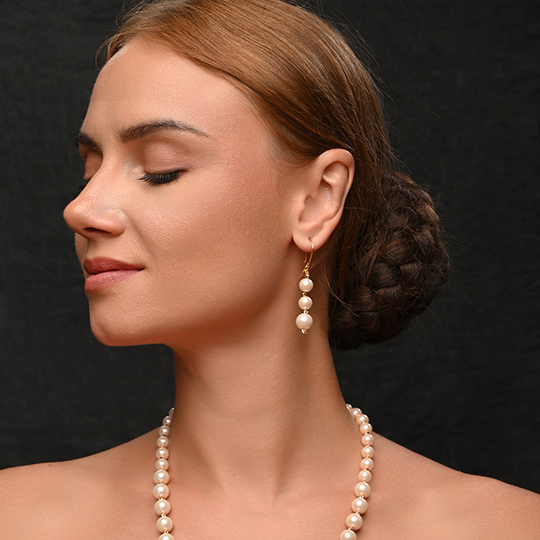 Royal Pearl Drop Earrings